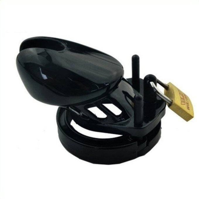 Cage de chasteté MINI LOCKY 6 x 3.2 cm Noire
