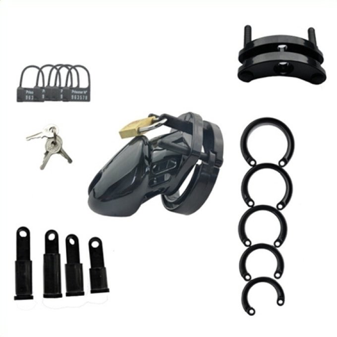 Cage de chasteté MINI LOCKY 6 x 3.2 cm Noire