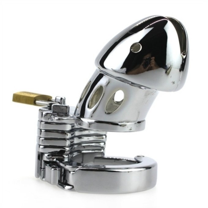 Cage de chasteté Modula métal 9 x 3.5 cm