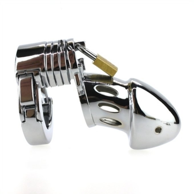 Cage de chasteté Modula métal 9 x 3.5 cm