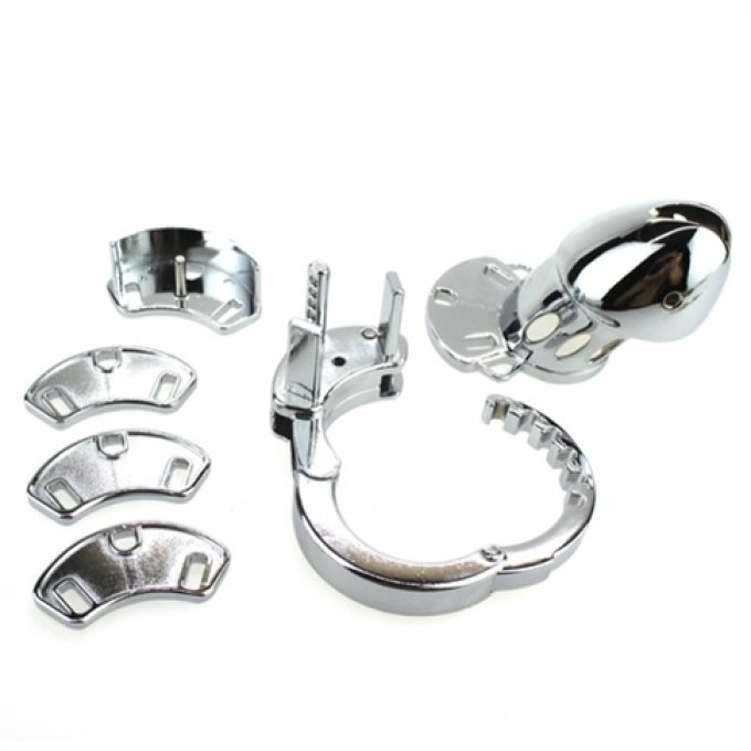 Cage de chasteté Modula métal 9 x 3.5 cm
