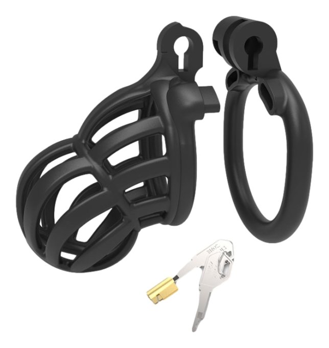 Cage de chasteté Narra 8 x 3.6cm Noir
