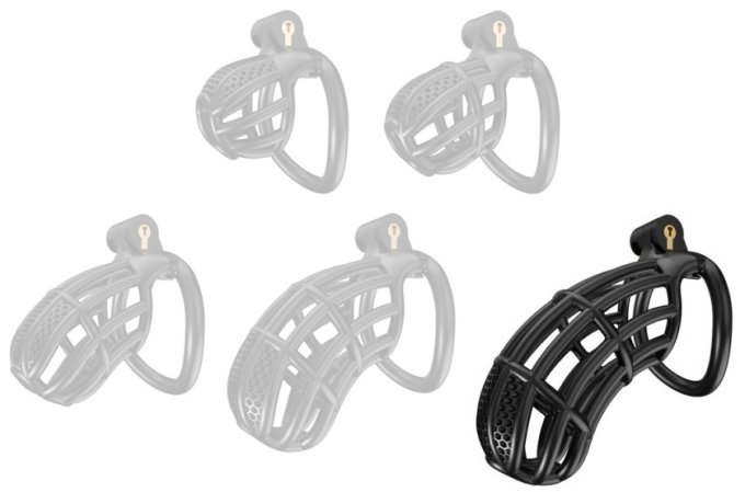 Cage de Chasteté Nexia XXL 11.5 x 3.4 cm Noire