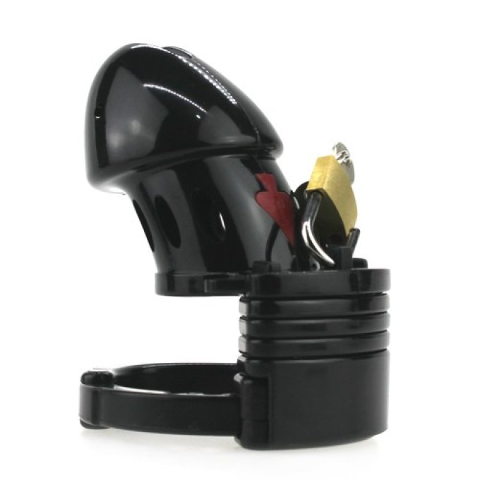 Cage de chasteté PIQUE 10 x 3.5 cm Noire