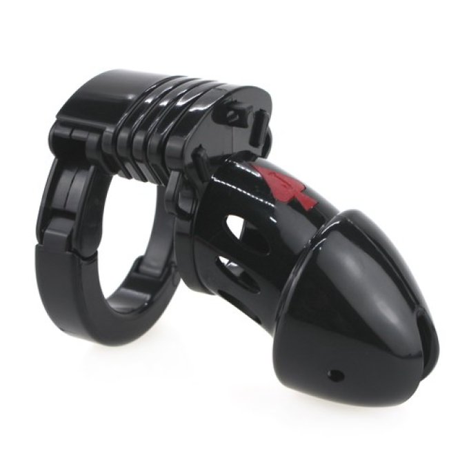 Cage de chasteté PIQUE 10 x 3.5 cm Noire