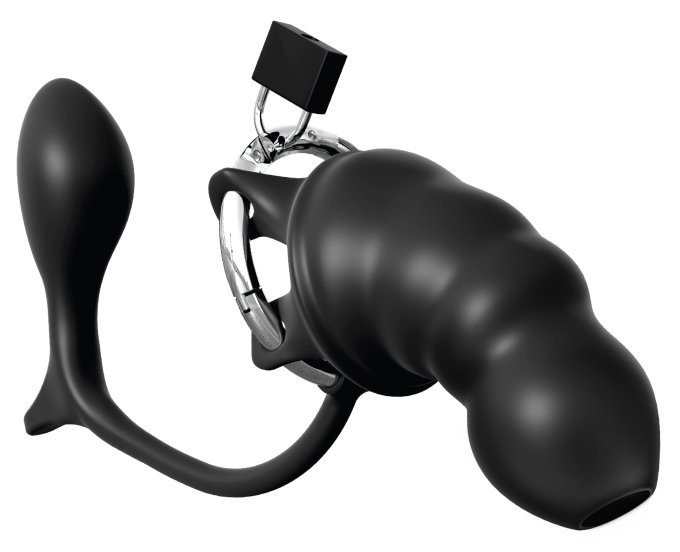 Cage de chasteté Plug Cock Blocker 12.5 x 4.5 cm