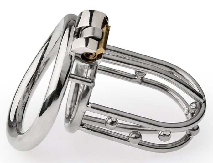 Cage de chasteté Right Pearly 7 x 3.5cm