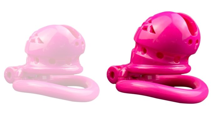Cage de chasteté Sex Slave M 6.5 x 3.5cm Rose