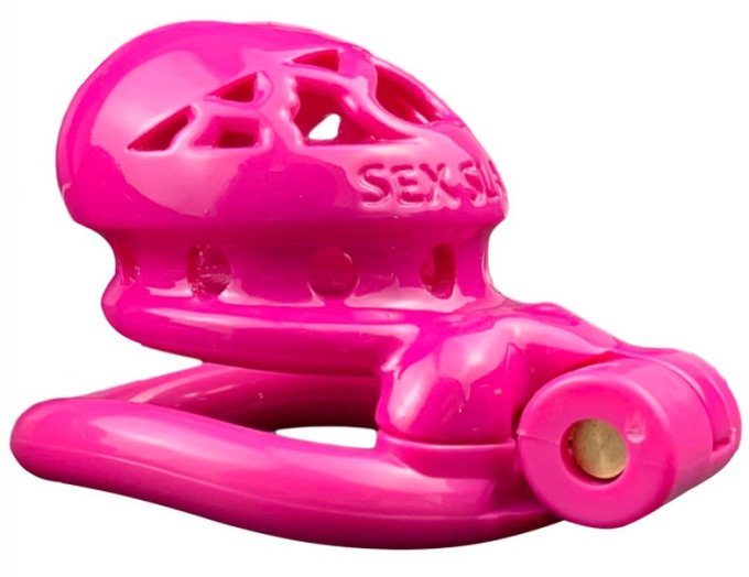 Cage de chasteté Sex Slave S 5 x 3.4cm Rose