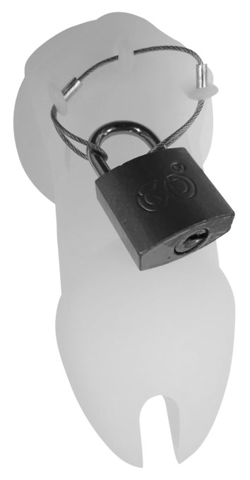 Cage de chasteté Silicone Bran 9 x 3cm Blanche