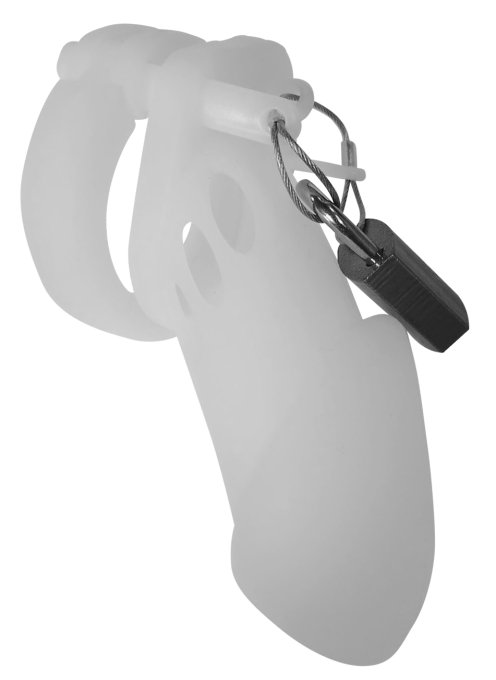 Cage de chasteté Silicone Bran 9 x 3cm Jaune