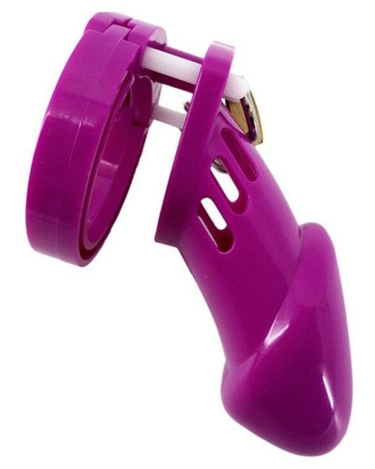 Cage de chasteté Silicone Bran 9 x 3cm Violette