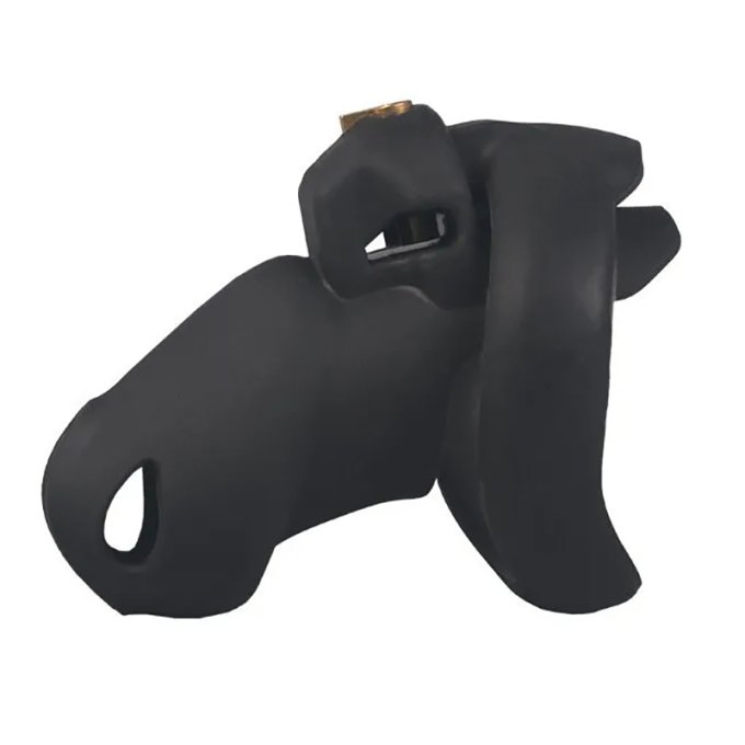 Cage de Chasteté Silicone Flexty S 9 x 3.5cm Noire