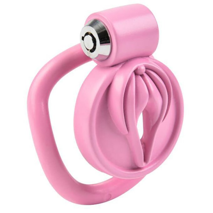 Cage de Chasteté Sissy Clit 2.5 x 3.8cm Rose