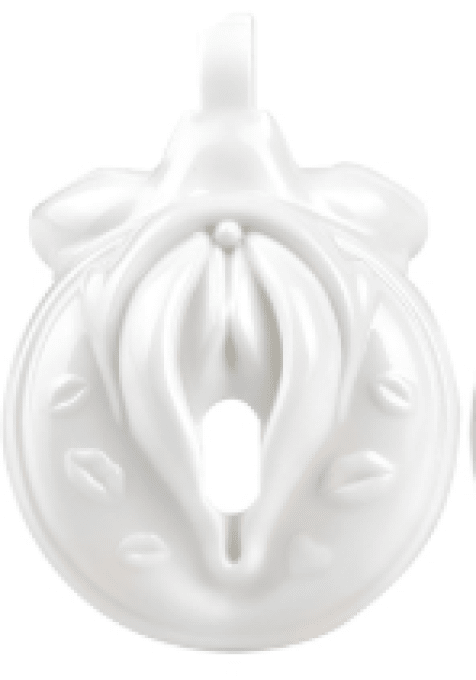 Cage de Chasteté Sissy Kiss 3.5 x 3.8cm Blanc