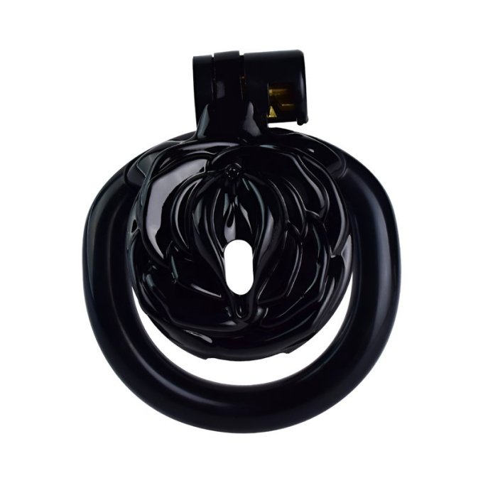 Cage de Chasteté Sissy Rose 3.5 x 3.5 cm Noire