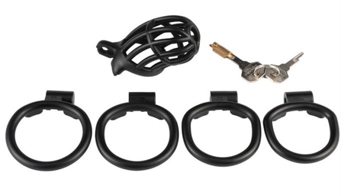Cage de chasteté Slutypig 8 x 3.3cm Noire