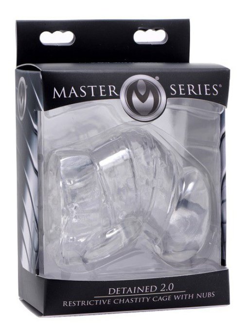 Cage de chasteté souple Detained 7cm Transparente
