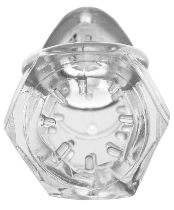 Cage de chasteté souple Detained 7cm Transparente