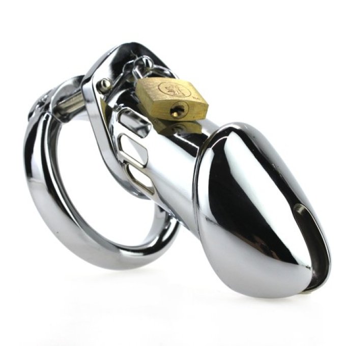 Cage de chasteté STEEL PADLOCK 12 x 3.5cm