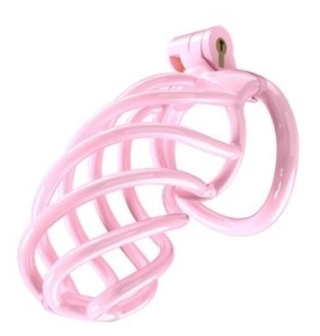Cage de chasteté TORTILLE XL 11 x 3.4 cm Rose