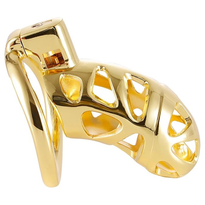 Cage de chasteté Very Lock 10.5 x 3.5 cm Dorée