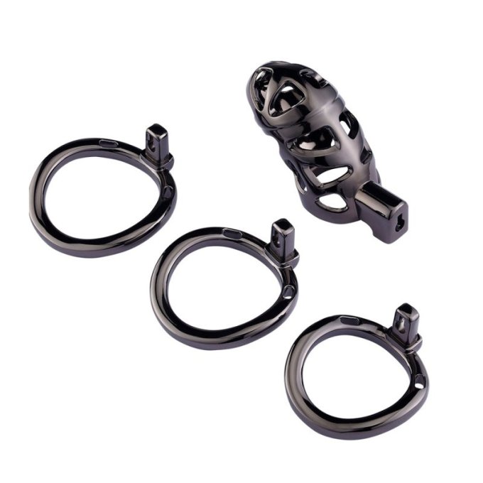 Cage de chasteté Very Lock 10.5 x 3.5 cm Noire