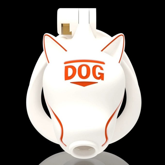Cage Doglock Blanche 9 x 3.3cm