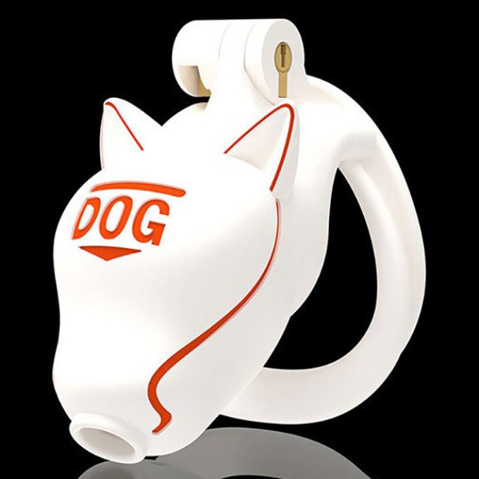 Cage Doglock Blanche 9 x 3.3cm