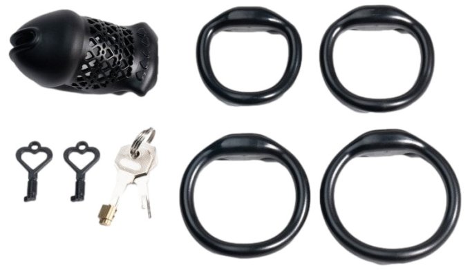 Cage Fivheart 8 x 3.2 cm Noire