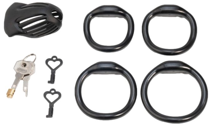 Cage Lineath 6 x 3.2 cm Noire