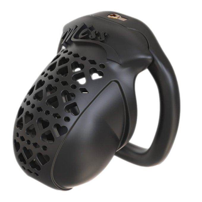 Cage Miss Heart 6.5 x 3.1 cm Noire