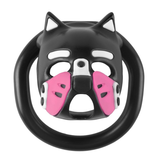 Cage Puppy 4.5 x 3.2 cm Noir-Rose