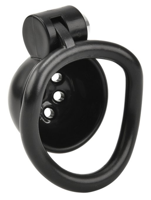 Cage Round Lock 4 x 3.5 cm Noire