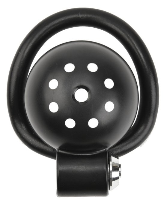 Cage Round Lock 4 x 3.5 cm Noire