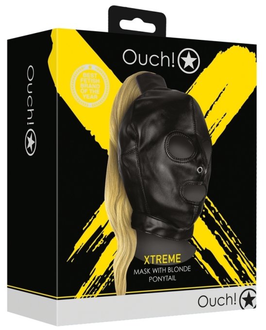 Cagoule avec Queue de Cheval Blonde HOOD TAIL Ouch!