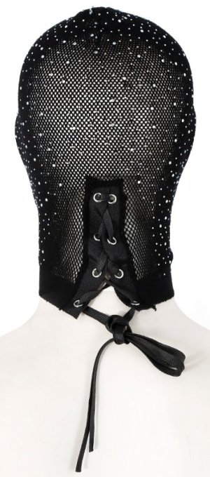 Cagoule en Résille avec Strass Diamands