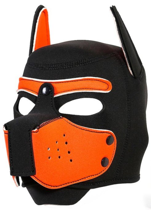 Cagoule Enjoy Puppy Noir-Orange