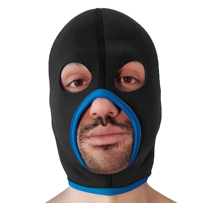 Cagoule Eyes Face Brutus Noire-Bleue