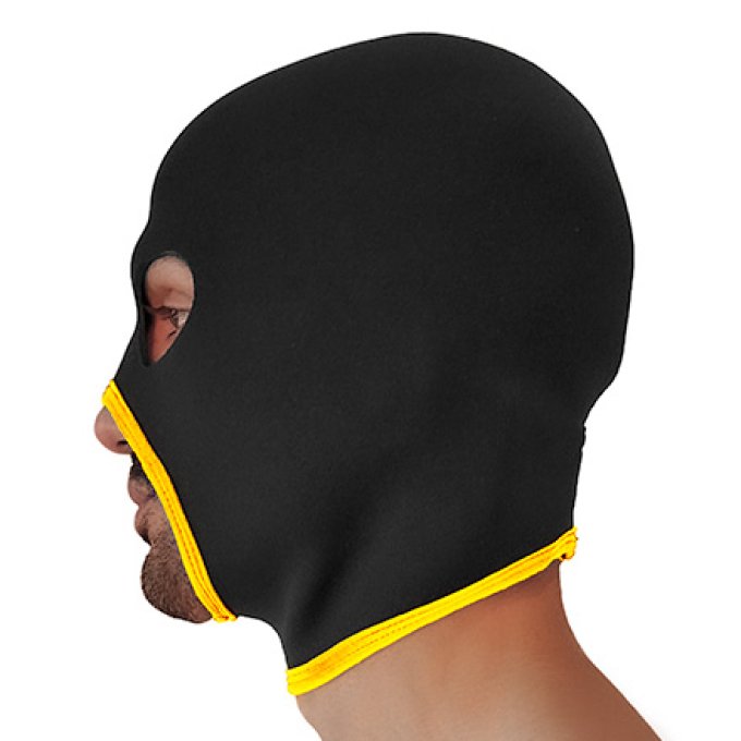 Cagoule Eyes Face Brutus Noire-Jaune