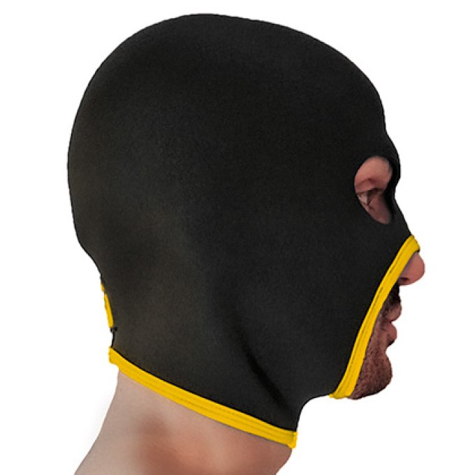 Cagoule Eyes Face Brutus Noire-Jaune