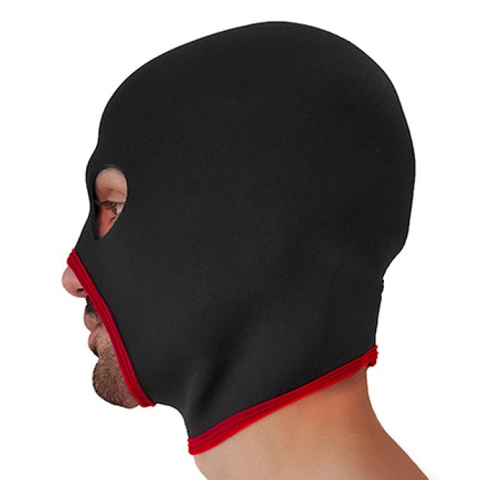 Cagoule Eyes Face Brutus Noire-Rouge