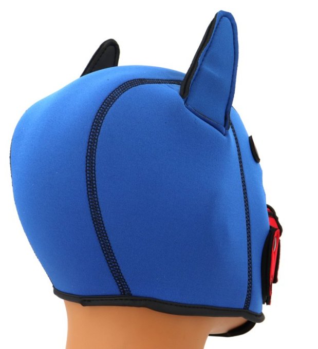 Cagoule Puppy Fox Néoprène Bleu-Rouge