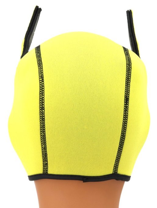 Cagoule Puppy Fox Néoprène Jaune-Blanc