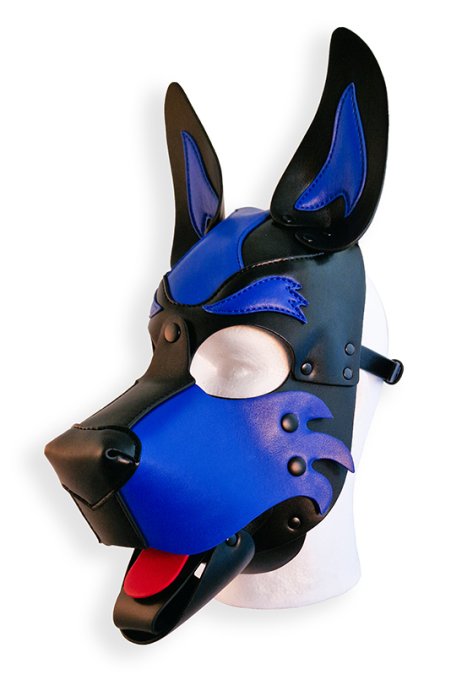 Cagoule Puppy Hood Noire et Bleue