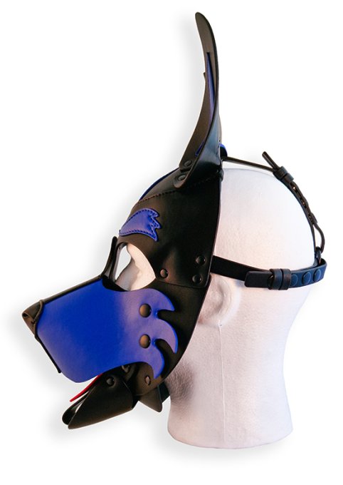Cagoule Puppy Hood Noire et Bleue