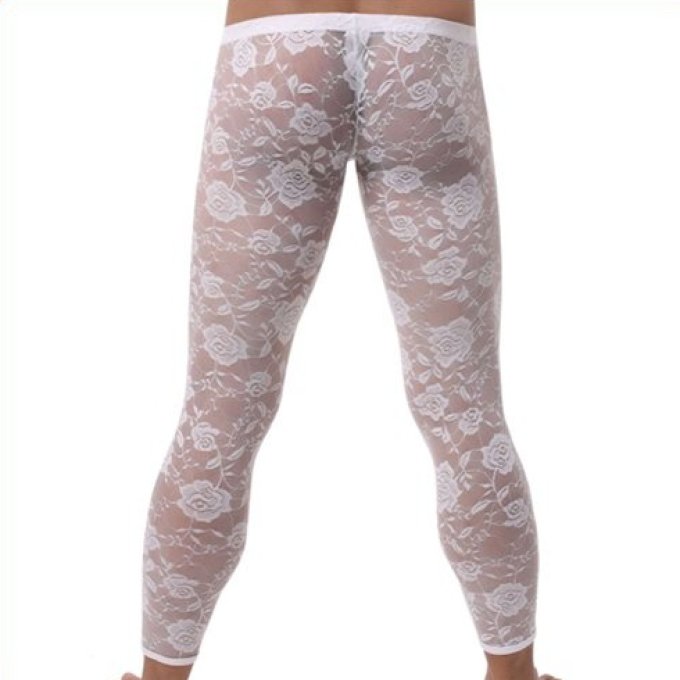 Caleçon dentelle sexy Blanc