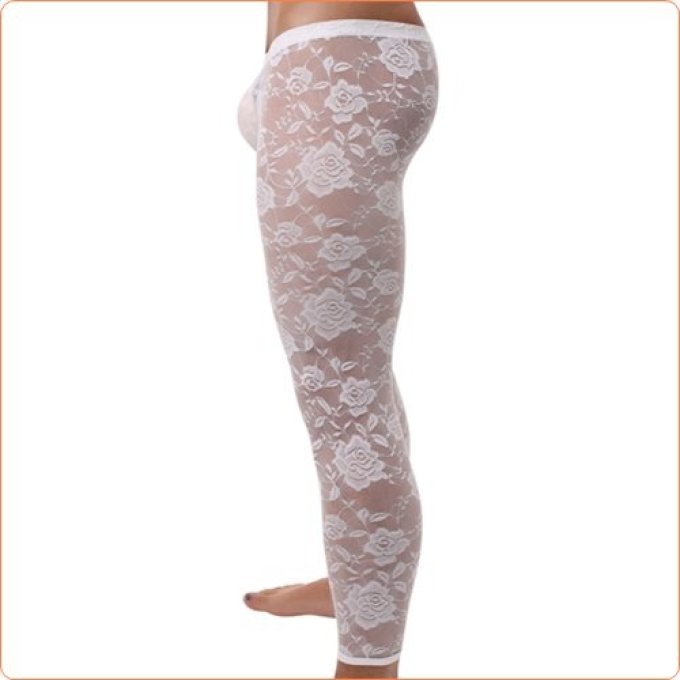 Caleçon dentelle sexy Blanc