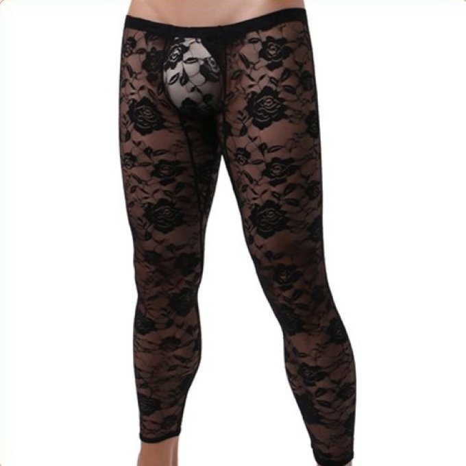 Caleçon dentelle sexy Noir