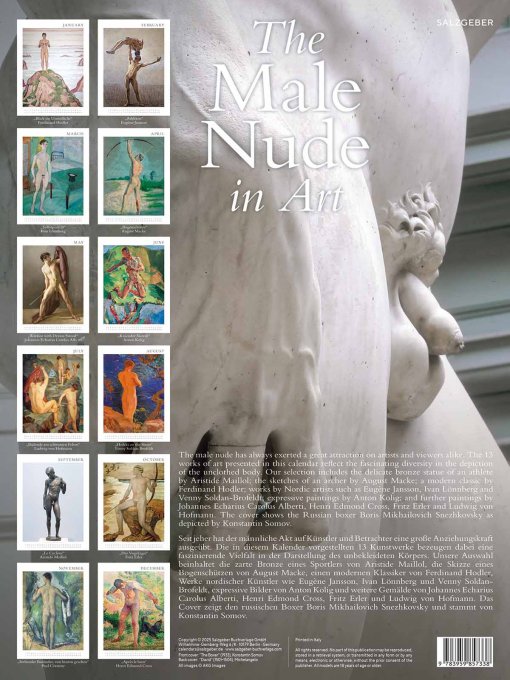 Calendrier 2026 The male nude in art